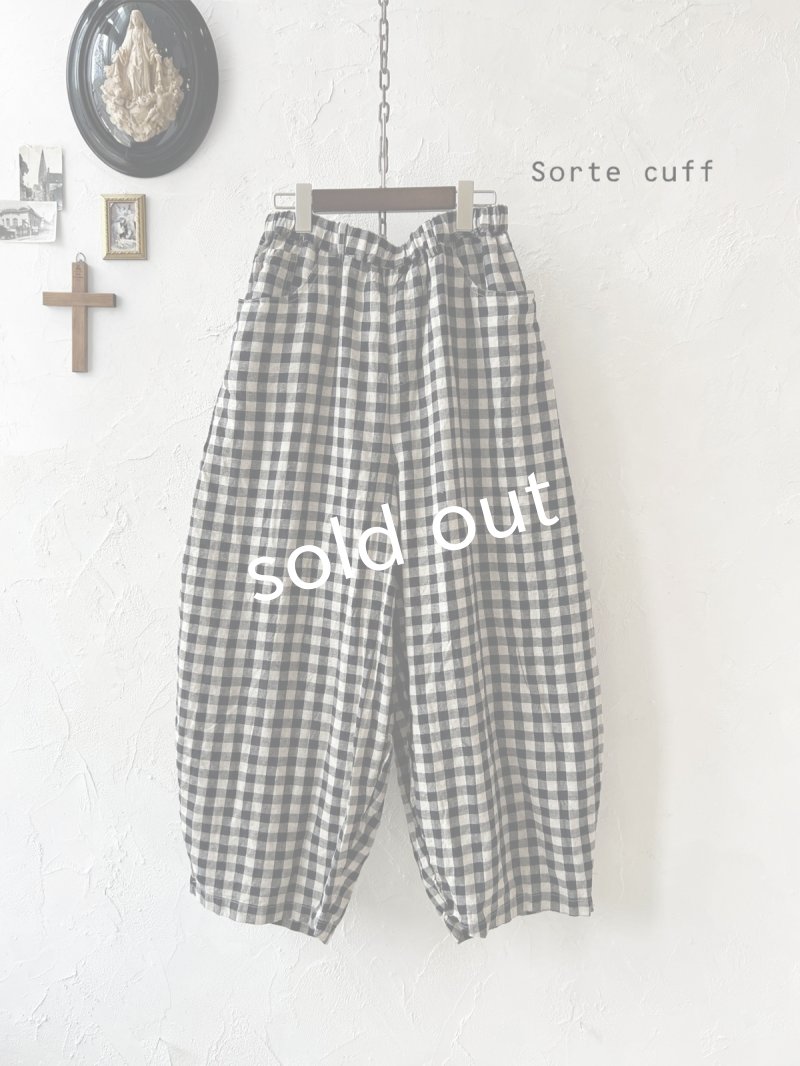 画像3: sorte cuff/バルーンパンツ・ブロックチェック (3)