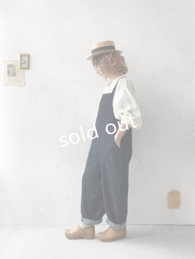 画像13: 08mab/デニムサロペットバレルパンツ・インディゴ