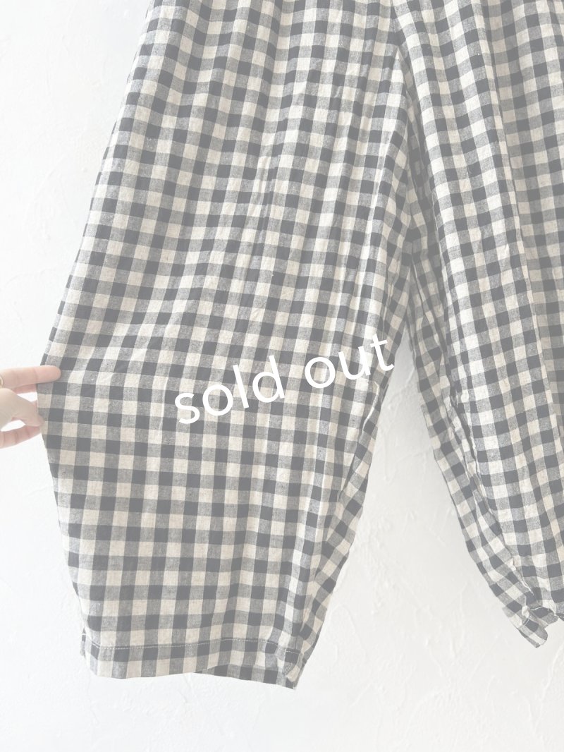 画像6: sorte cuff/バルーンパンツ・ブロックチェック (6)