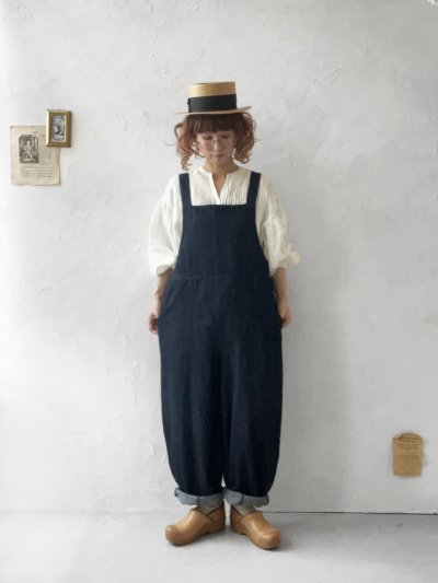 画像12: 08mab/デニムサロペットバレルパンツ・インディゴ