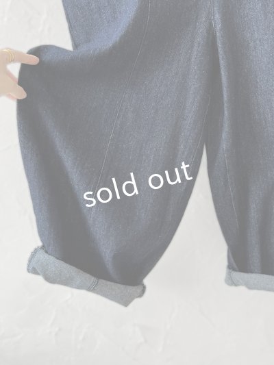 画像6: 08mab/デニムサロペットバレルパンツ・インディゴ