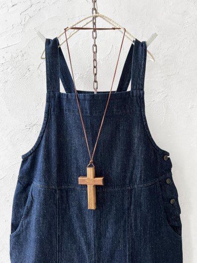 画像2: 08mab/デニムサロペットバレルパンツ・インディゴ