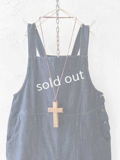 画像2: 08mab/デニムサロペットバレルパンツ・インディゴ