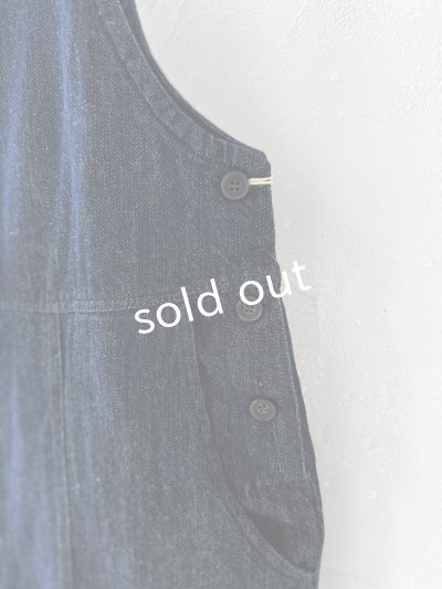 画像3: 08mab/デニムサロペットバレルパンツ・インディゴ