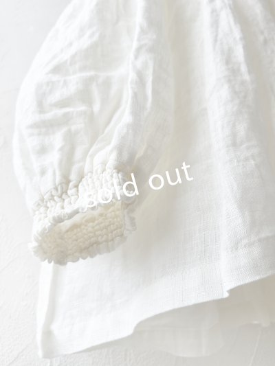 画像4: 08mab/シャーリング袖ピンタックブラウス・オフ