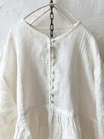 画像3: 08mab/ピンタック多ボタンブラウス・オフ