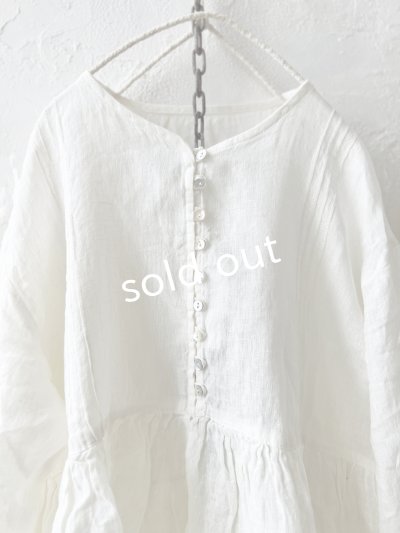 画像3: 08mab/ピンタック多ボタンブラウス・オフ