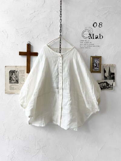 画像1: 08mab/ドルマンブラウス・オフ