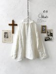 画像1: 08mab/小さな襟のブラウス・オフ (1)