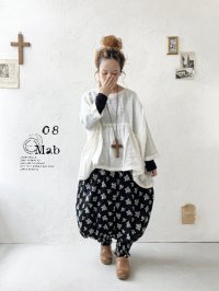 08mab/ワイドギャザーブラウス・オフ