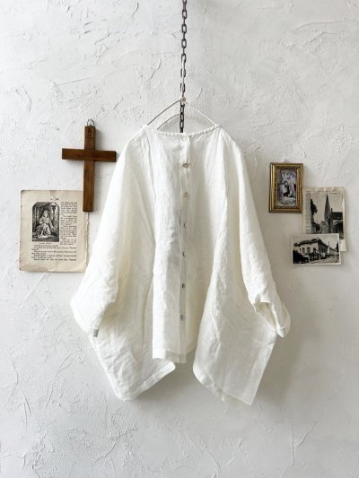 画像10: 08mab/ワイドギャザーブラウス・オフ