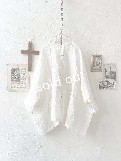 画像10: 08mab/ワイドギャザーブラウス・オフ