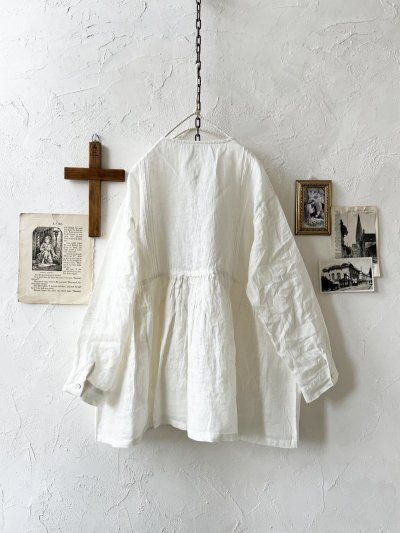 画像10: 08mab/ピンタック多ボタンブラウス・オフ