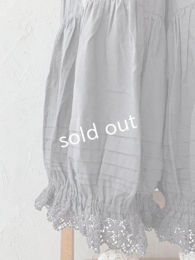 画像2: manoamano/１段レースドロワーズペチパンツ・グレー