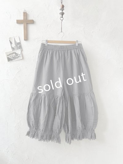 画像4: manoamano/１段レースドロワーズペチパンツ・グレー