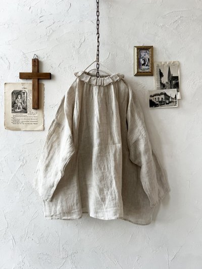 画像8: SO／タックフリル襟2wayブラウス・ナチュラル