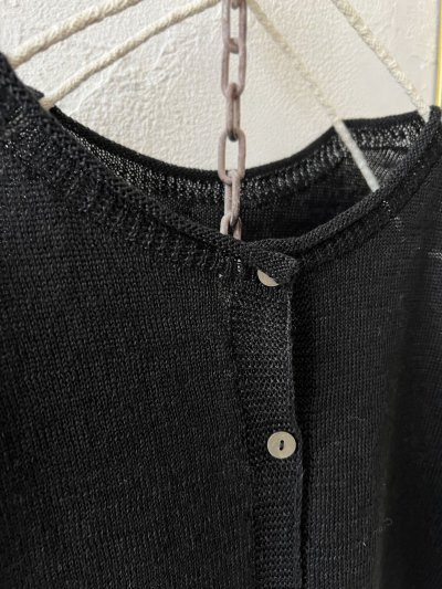 画像4: SO／フレンチリネン2wayドロップベスト・ブラック