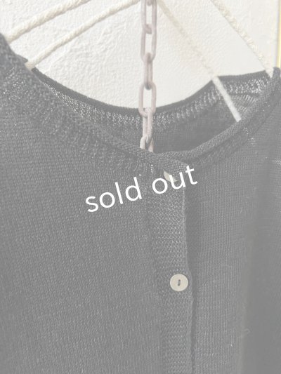 画像4: SO／フレンチリネン2wayドロップベスト・ブラック