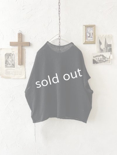 画像6: SO／フレンチリネン2wayドロップベスト・ブラック