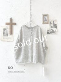 SO／フレンチリネン2wayドロップベスト・シルバーグレー