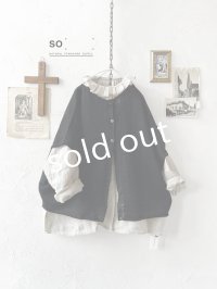 SO／フレンチリネン2wayドロップベスト・ブラック