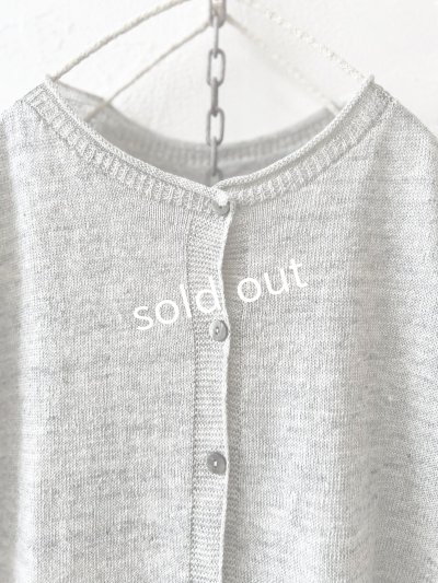 画像2: SO／フレンチリネン2wayドロップベスト・シルバーグレー