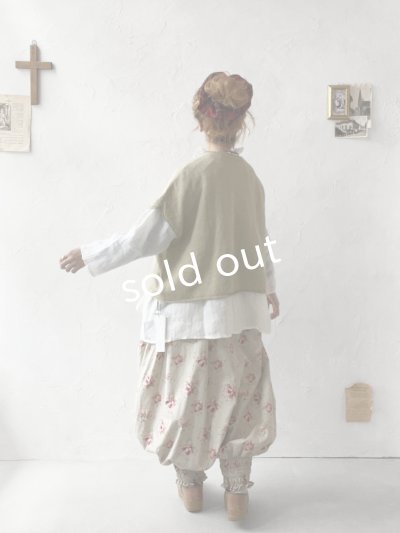 画像8: SO／フレンチリネン2wayドロップベスト・ウィロー