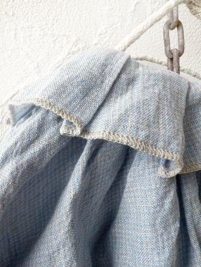 画像7: SO／タックフリル襟2wayブラウス・サックスギンガム