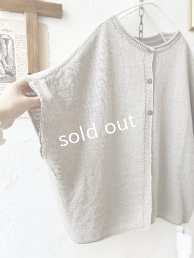 画像4: SO／フレンチリネン2wayドロップベスト・ナチュラル