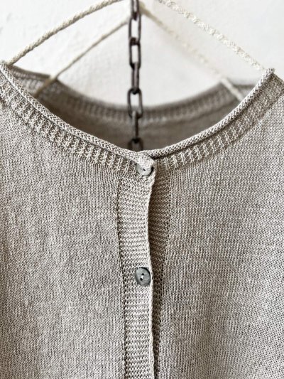 画像3: SO／フレンチリネン2wayドロップベスト・ナチュラル