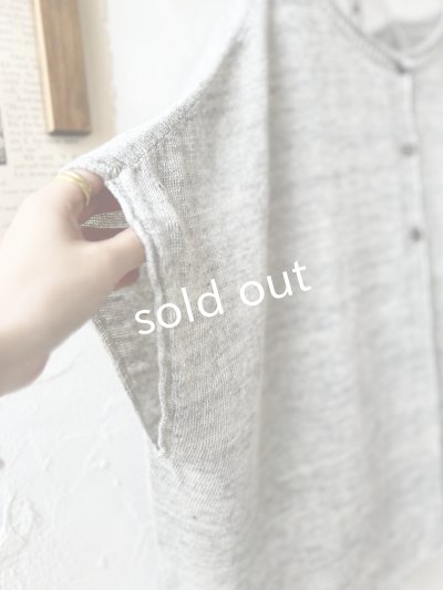 画像10: SO／フレンチリネン2wayドロップベスト・ウィロー