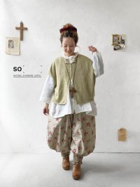 SO／フレンチリネン2wayドロップベスト・ウィロー