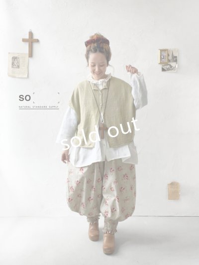 画像6: SO／フレンチリネン2wayドロップベスト・ウィロー