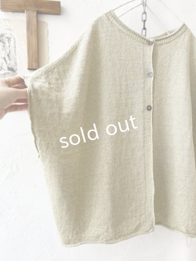 画像4: SO／フレンチリネン2wayドロップベスト・ウィロー