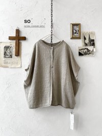SO／フレンチリネン2wayドロップベスト・ナチュラル