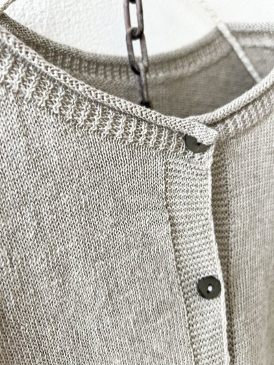 画像4: SO／フレンチリネン2wayドロップベスト・ナチュラル