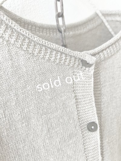 画像3: SO／フレンチリネン2wayドロップベスト・ナチュラル