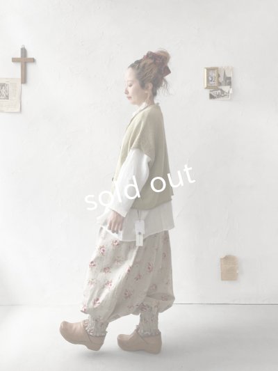 画像7: SO／フレンチリネン2wayドロップベスト・ウィロー