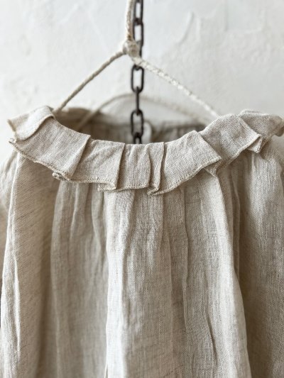 画像9: SO／タックフリル襟2wayブラウス・ナチュラル