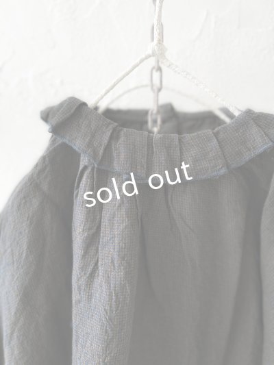 画像5: SO／タックフリル襟2wayブラウス・スミギンガム