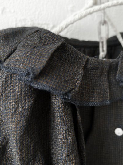 画像3: SO／タックフリル襟2wayブラウス・スミギンガム