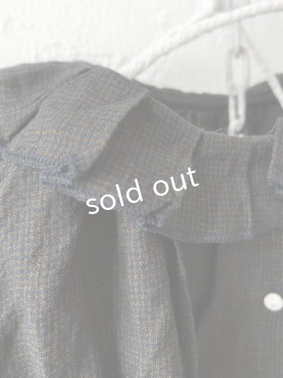 画像3: SO／タックフリル襟2wayブラウス・スミギンガム