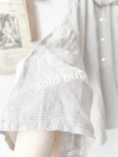 画像5: SO／タックフリル襟2wayブラウス・グレーギンガム
