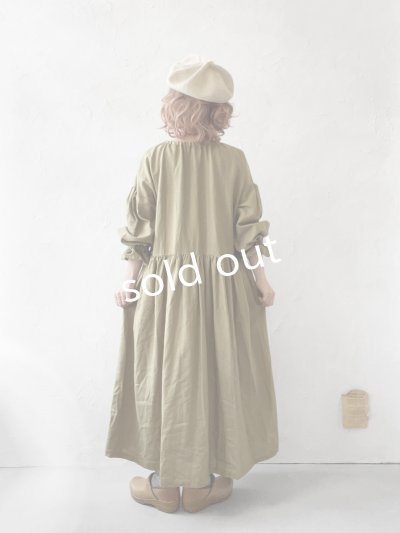 画像10: shizuka's／フロントりぼん刺繍レースワンピース・リーフ