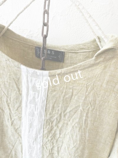 画像5: shizuka's／セーラー襟の刺繍レースワンピース・ペールリーフ