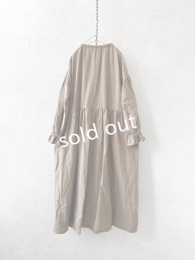 画像6: shizuka's／フロントりぼんアンティークレースワンピース・ココア