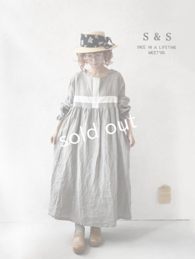 画像8: shizuka's／セーラー襟の刺繍レースワンピース・ペールリーフ