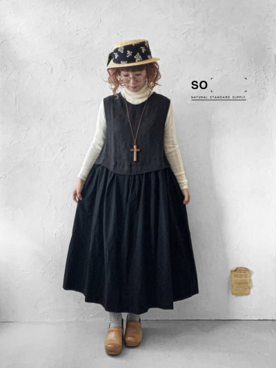 画像10: SO／ドッキングノースリーブワンピース・ナチュラル