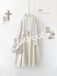 SO／ドッキングノースリーブワンピース・ナチュラル