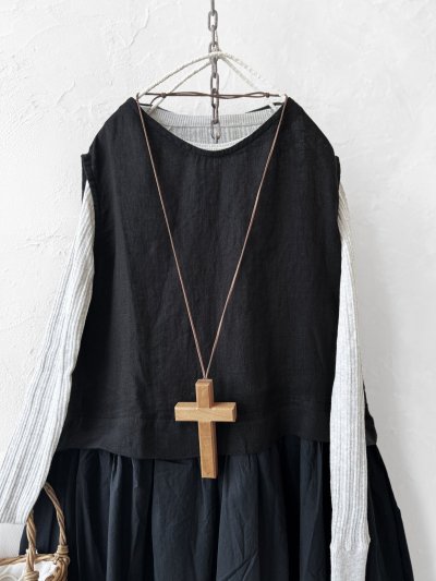 画像2: SO／ドッキングノースリーブワンピース・ブラック